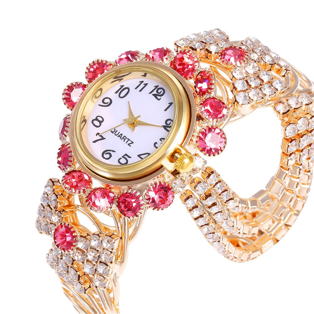 Top Brand Luxury Rhinestone Bracelet Watch Wristwatch