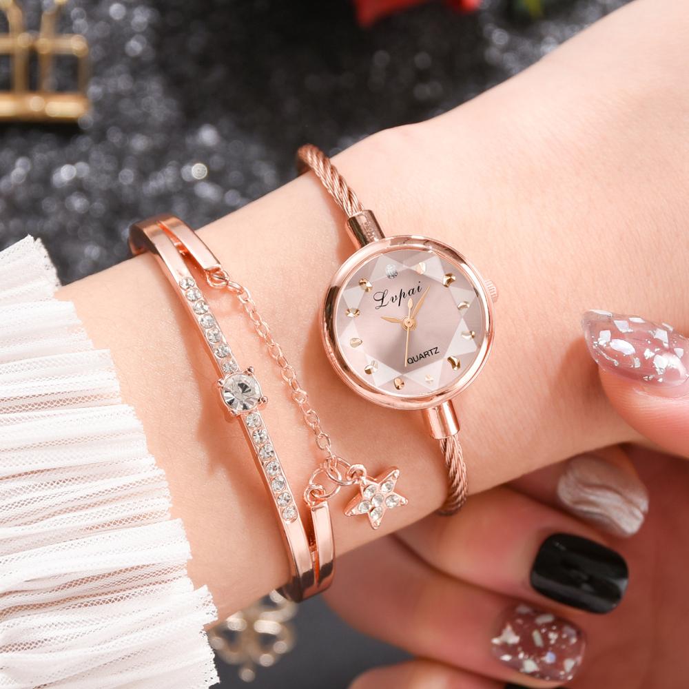 Brand New Ladies Watch Small Rose Gold Bangle Bracelet