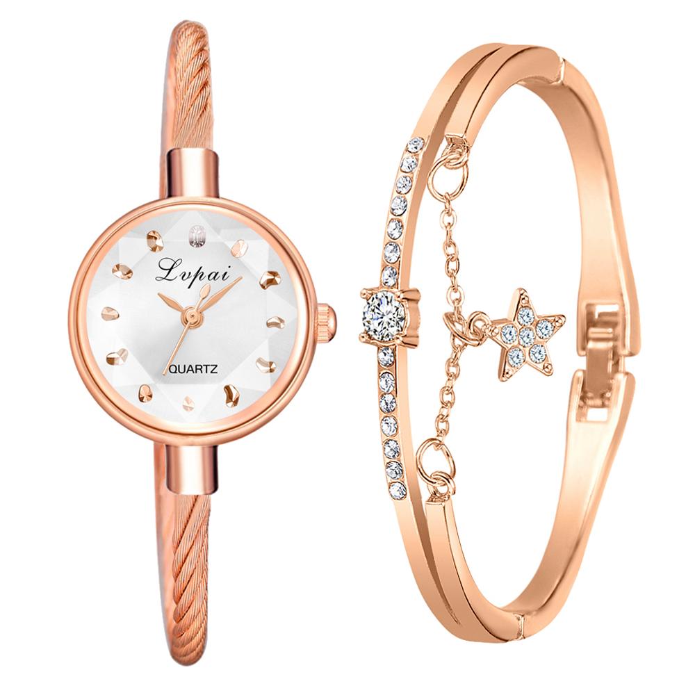 Brand New Ladies Watch Small Rose Gold Bangle Bracelet