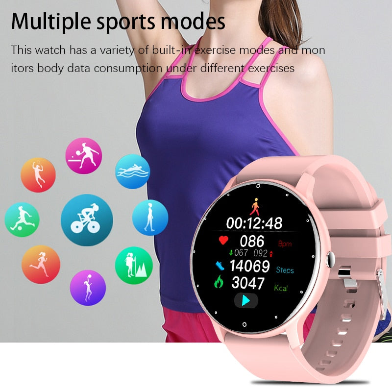 Fashion Smart Watch Ladies Heart Rate Blood Pressure