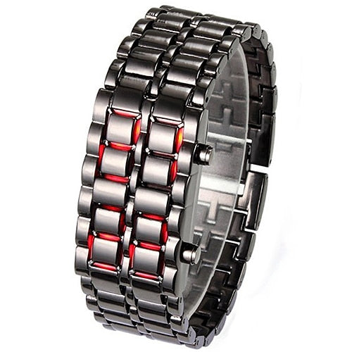 New Style Iron Samurai Metal Bracelet watch men