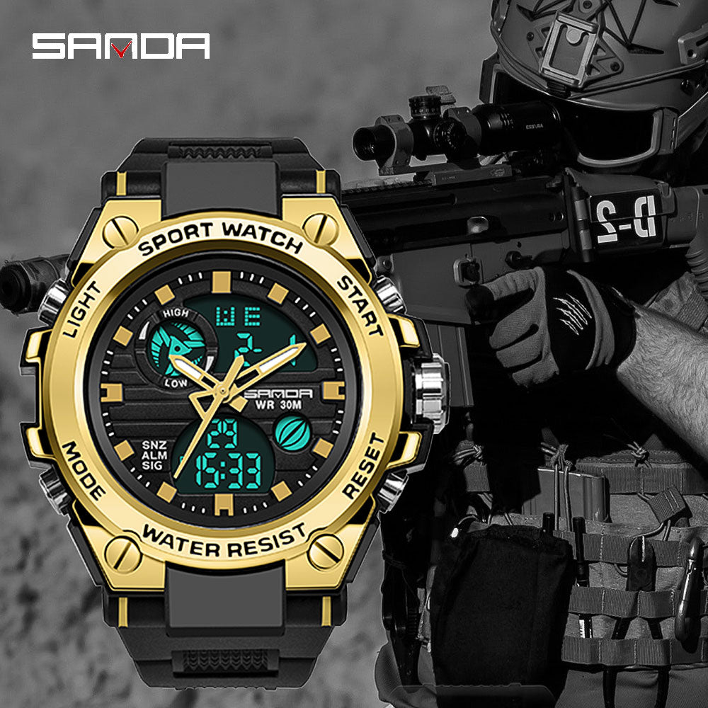 SANDA Brand G Style Men Digital Watch Shock Military Watches