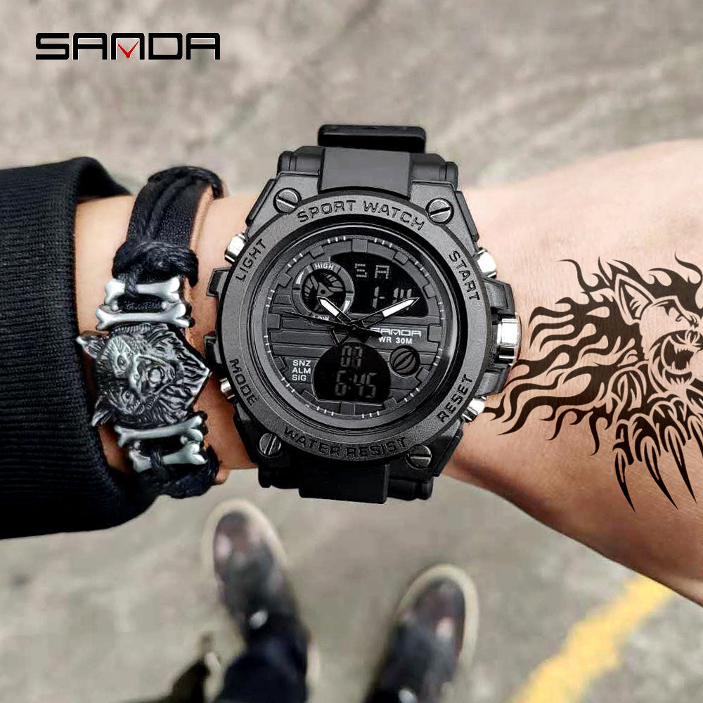 SANDA Brand G Style Men Digital Watch Shock Military Watches