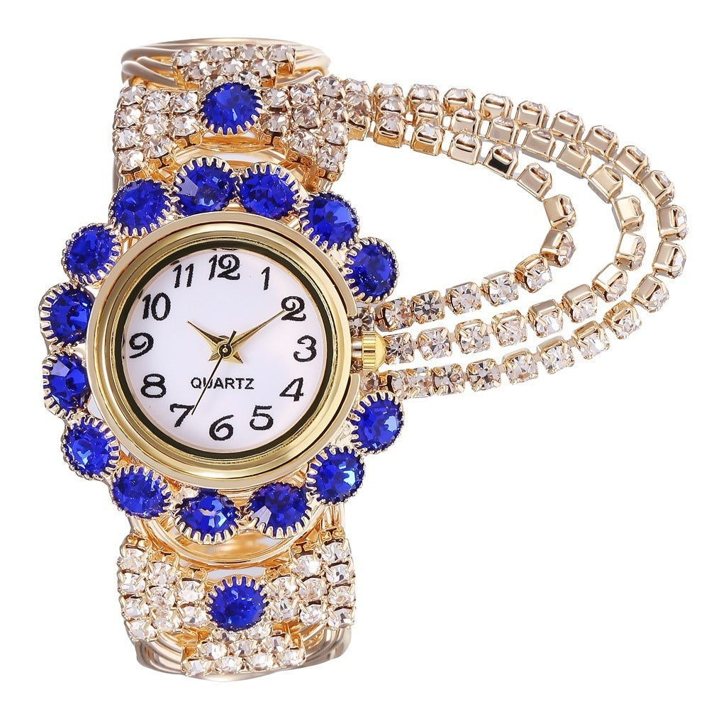 Top Brand Luxury Rhinestone Bracelet Watch Wristwatch