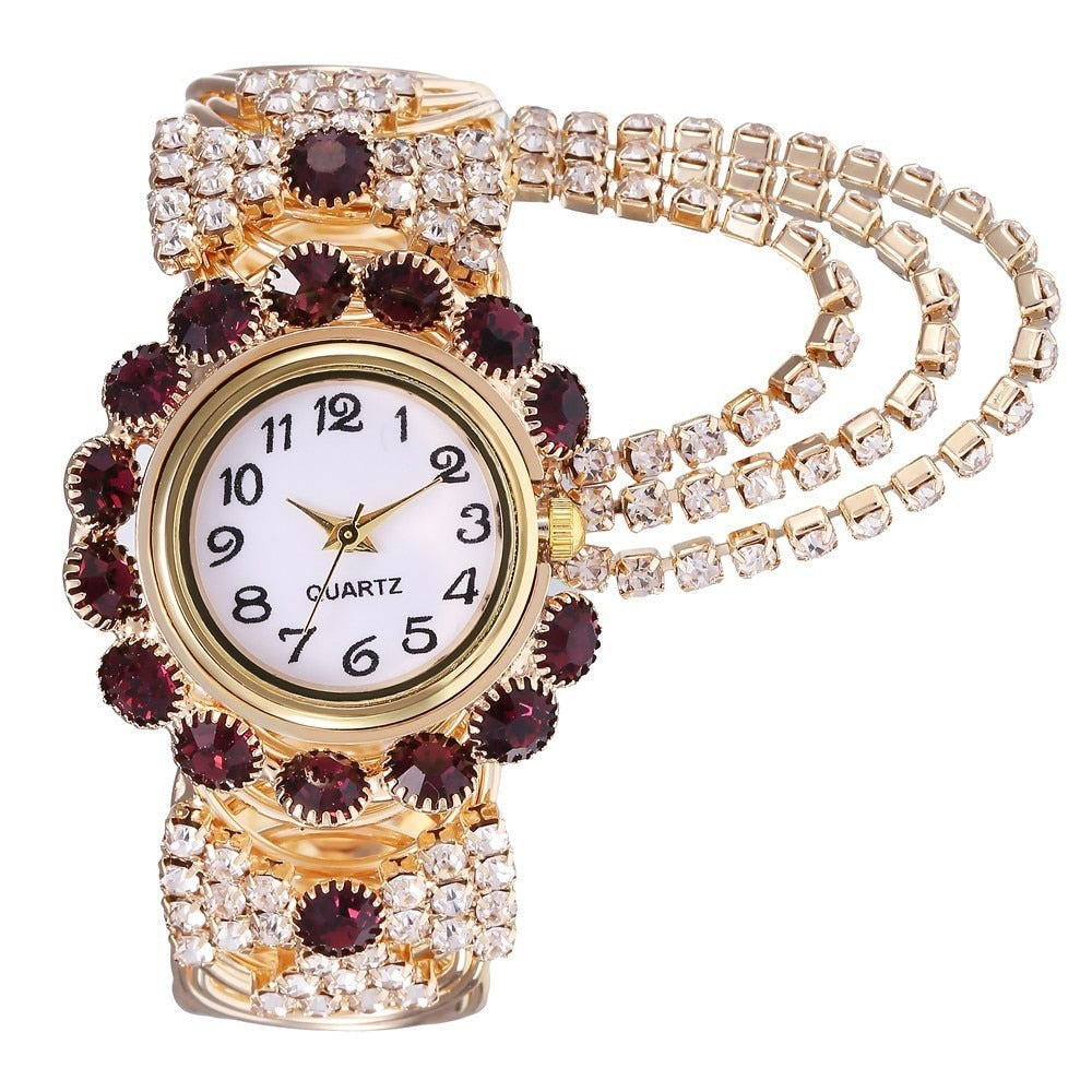 Top Brand Luxury Rhinestone Bracelet Watch Wristwatch