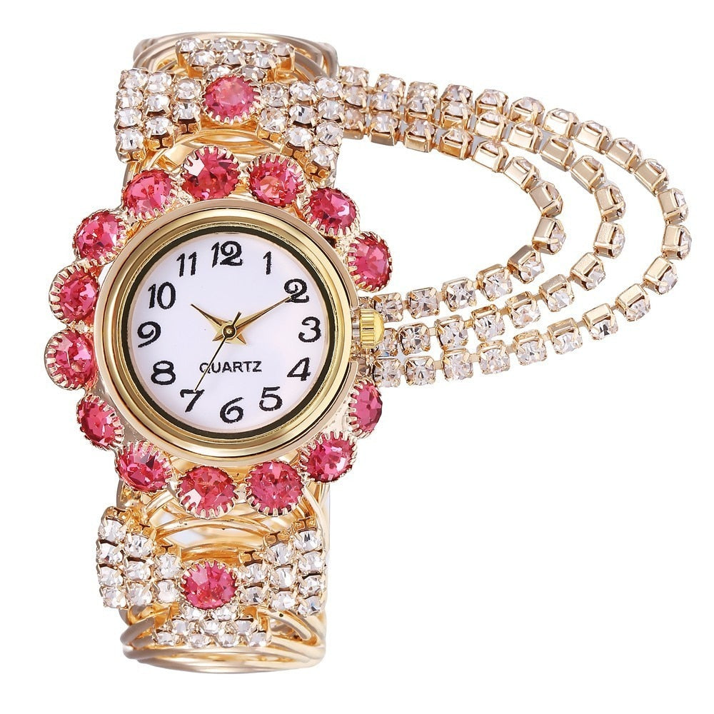 Top Brand Luxury Rhinestone Bracelet Watch Wristwatch