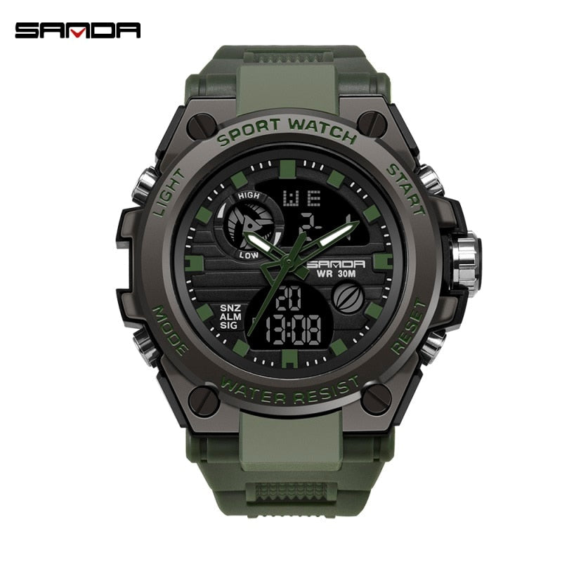 SANDA Brand G Style Men Digital Watch Shock Military Watches