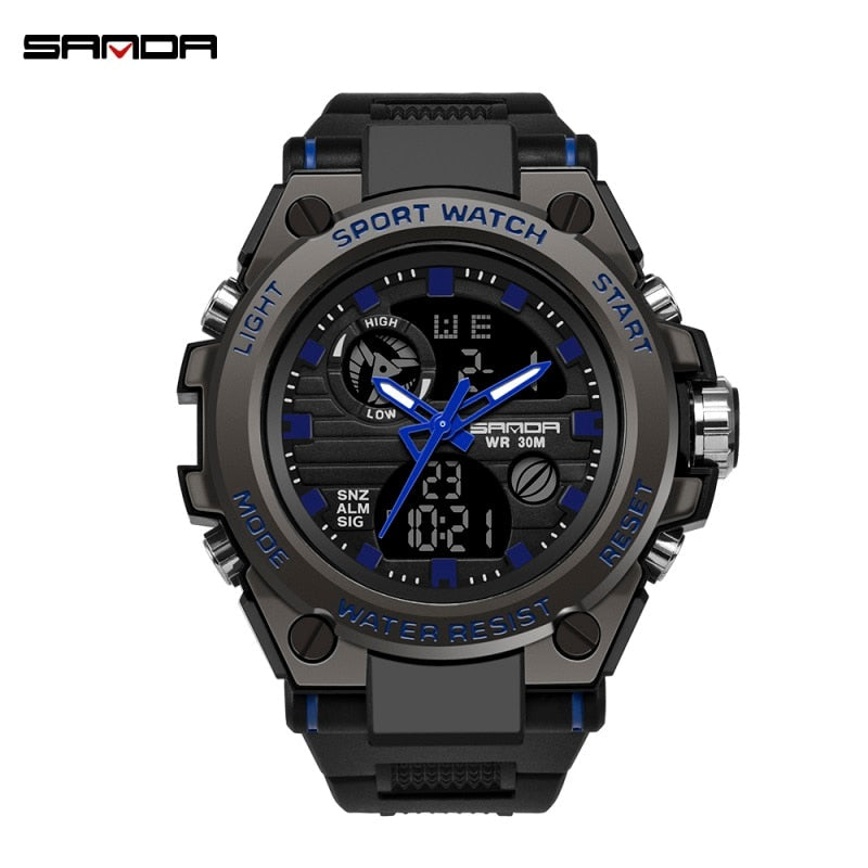 SANDA Brand G Style Men Digital Watch Shock Military Watches