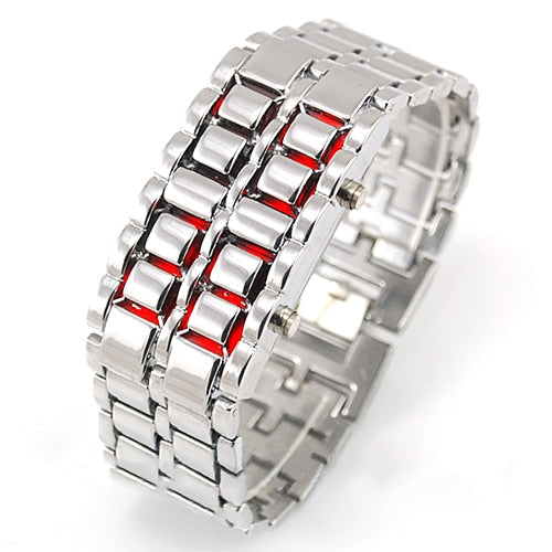New Style Iron Samurai Metal Bracelet watch men