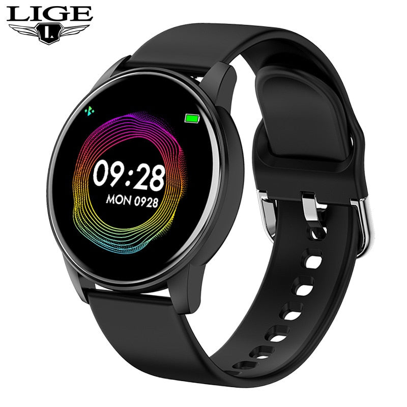 LIGE Fashion Smart Watch Men Fitness Bracelet Sports Tracker