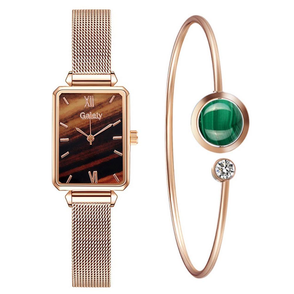 Gaiety Women Fashion Quartz Watch Bracelet Set