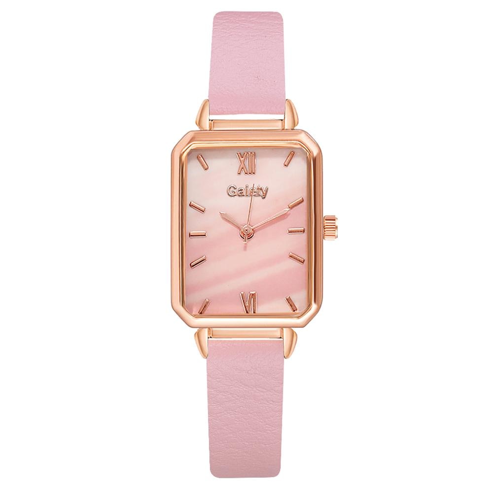 Women Watches Fashion Square Ladies Quartz Watch Bracelet Set