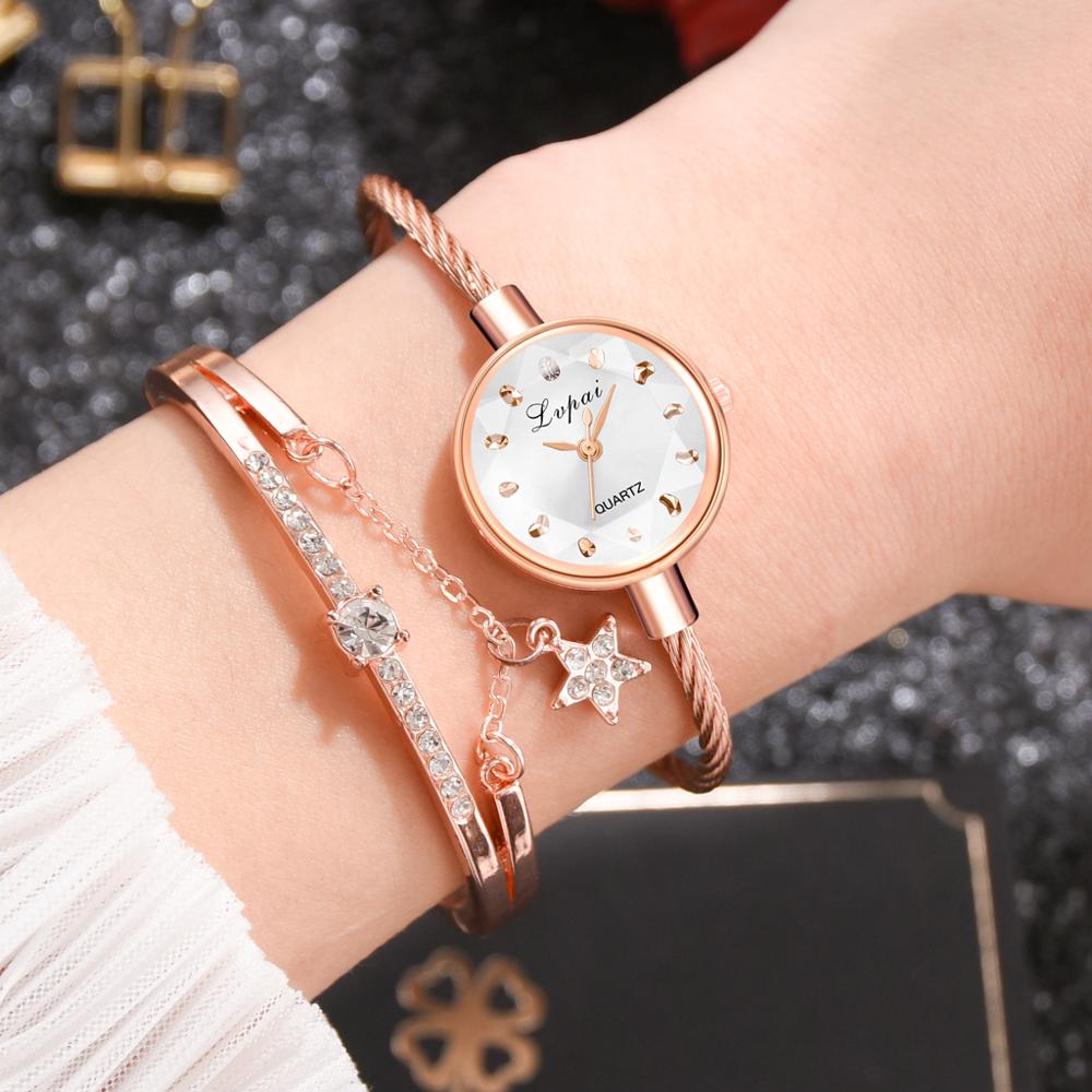 Brand New Ladies Watch Small Rose Gold Bangle Bracelet