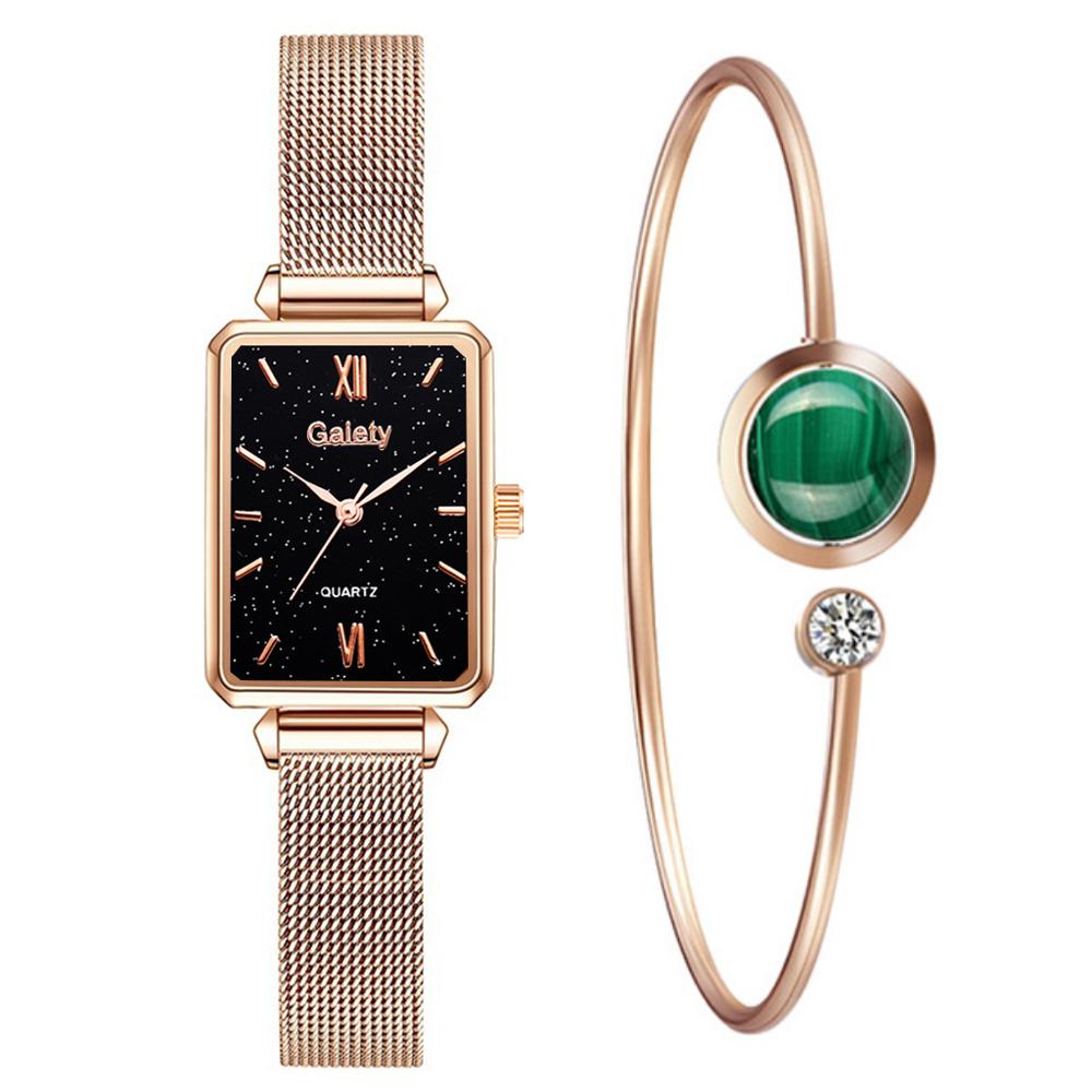 Gaiety Women Fashion Quartz Watch Bracelet Set