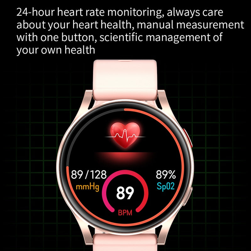 Smart Watch Women Bluetooth Call waterproof Heart Rate