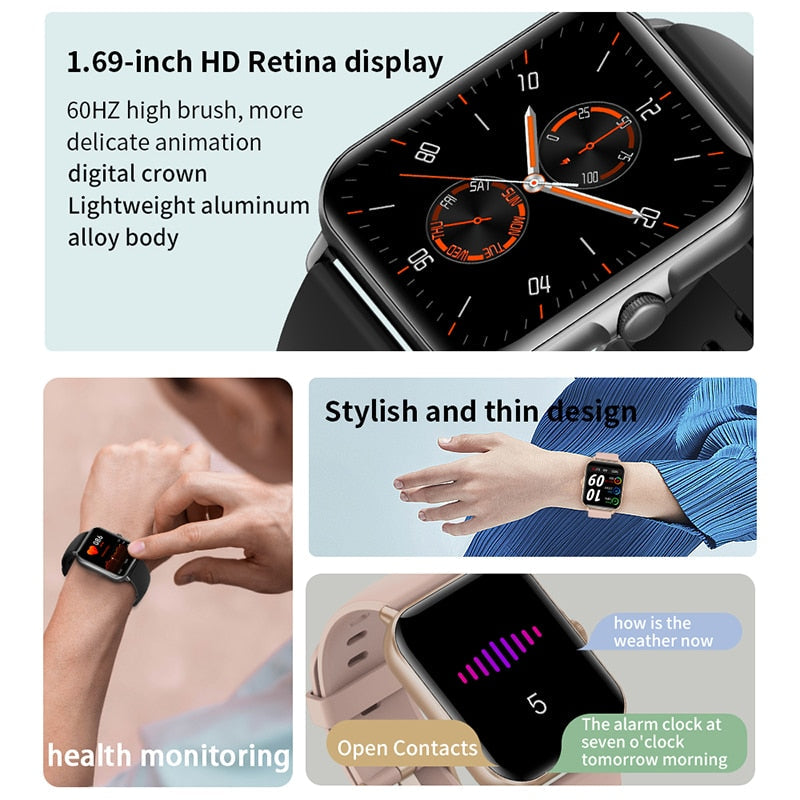 New Bluetooth Answer Call Smart Watch Men Full Touch