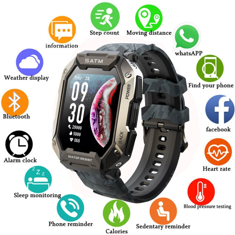 New Swim Sport Smart Watch Men smartwatch depth