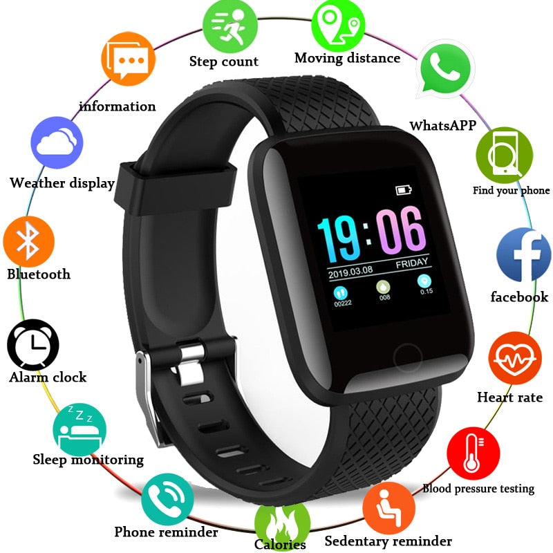 Smart Watches Blood Pressure Waterproof Heart Rate Monitor