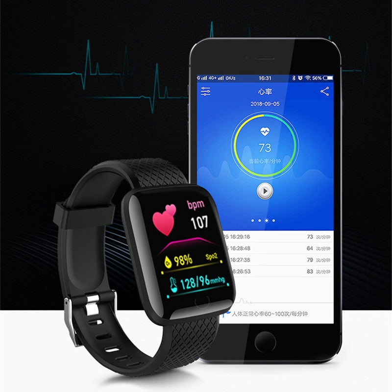 Smart Watches Blood Pressure Waterproof Heart Rate Monitor