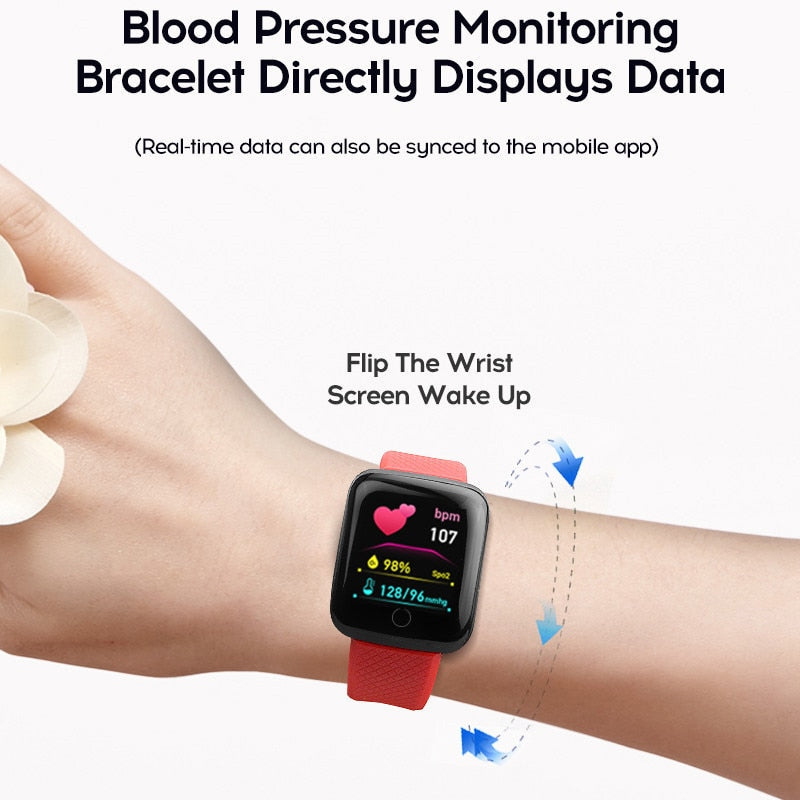 Smart Watches Blood Pressure Waterproof Heart Rate Monitor